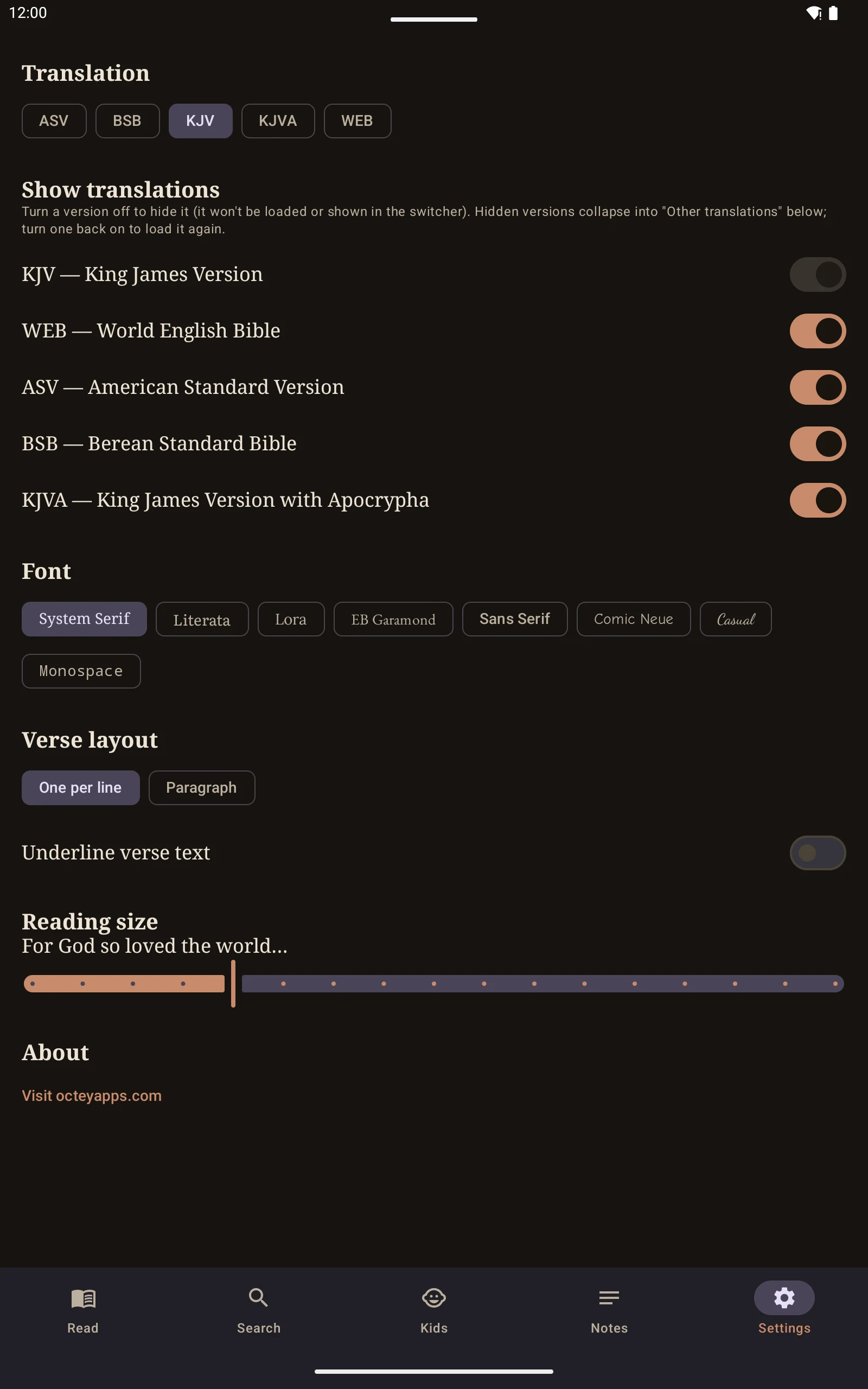 Holy Bible: Offline KJV & Kids screenshot